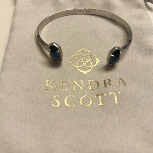 Kendra Scott Silver Cuff Bracelet with Blue Stones